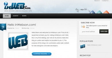 inWebson.com | Web Design and Blogging Tips