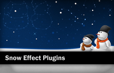 Snow Effect Plugins for Wordpress and JavaScript Screenshot