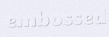 Embossed Effect