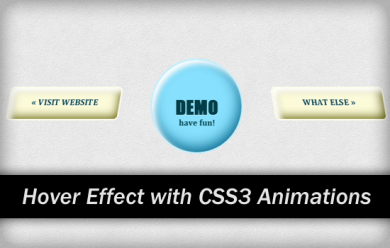 Hover Effect with CSS3 Animations