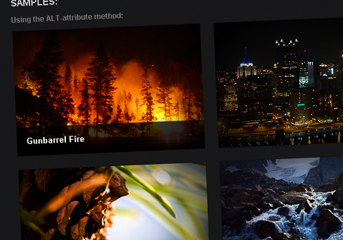 jQuery Captify for Image Caption