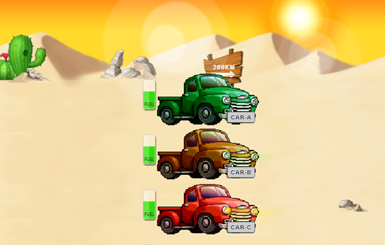 Cars Across the Desert Puzzle